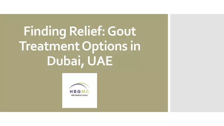 finding relief gout treatment options in dubai uae