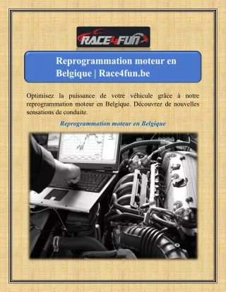 Reprogrammation moteur en Belgique | Race4fun.be