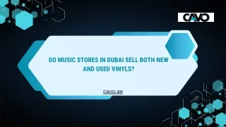 Do music stores in Dubai sell both new and used vinyls