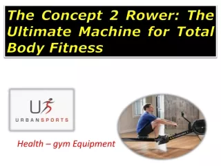 Concept 2 rower