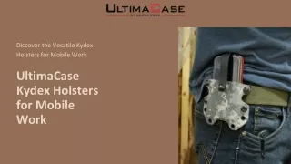 Kydex Holsters with mounts for Mobile Work | UltimaCase