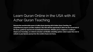 Unlock the Beauty of the Quran: Learn Quran Online in the USA