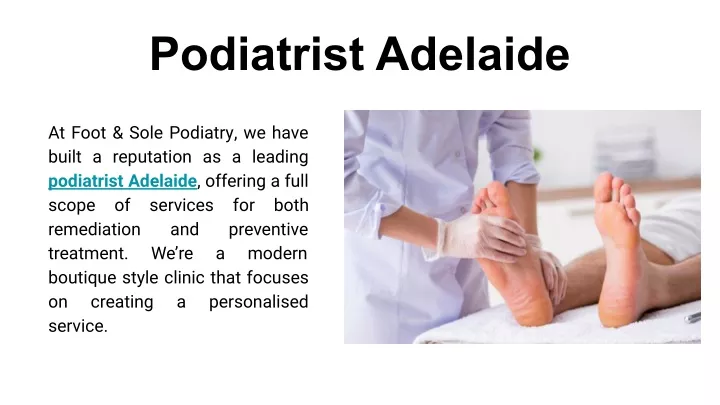 podiatrist adelaide