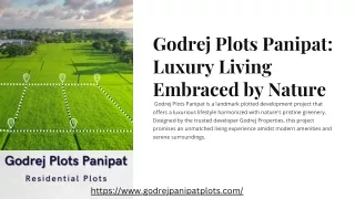 Godrej Plots Panipat | Offers Residential Plots