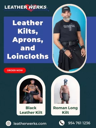 Shop Premium Leather Kilts and Aprons for Men | LeatherWerks