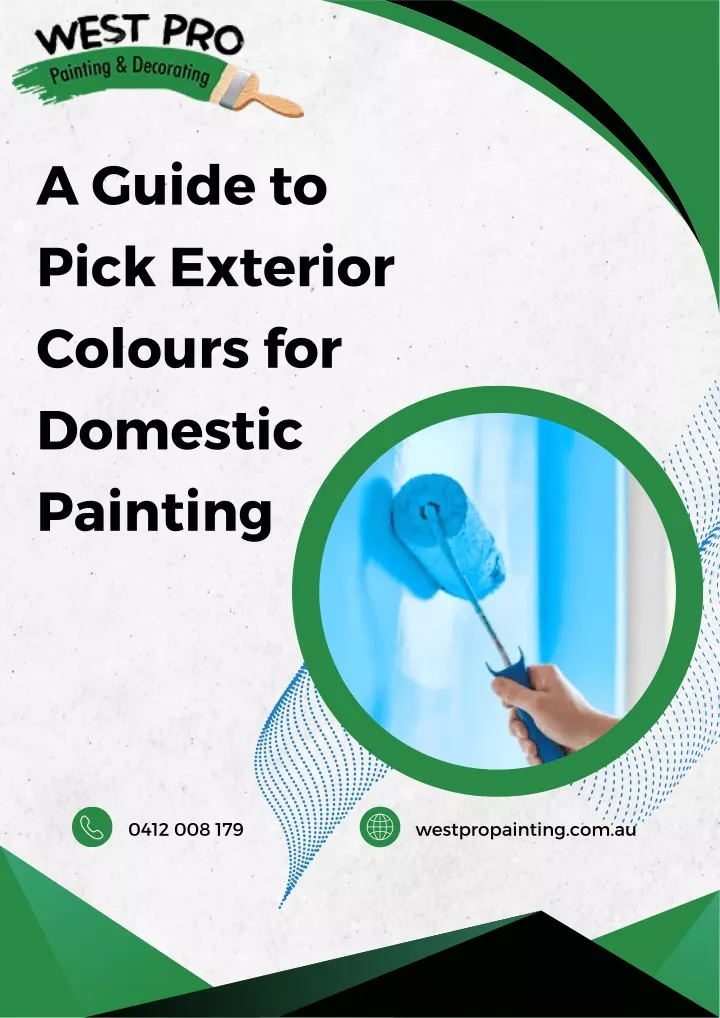 a guide to pick exterior colours for domestic