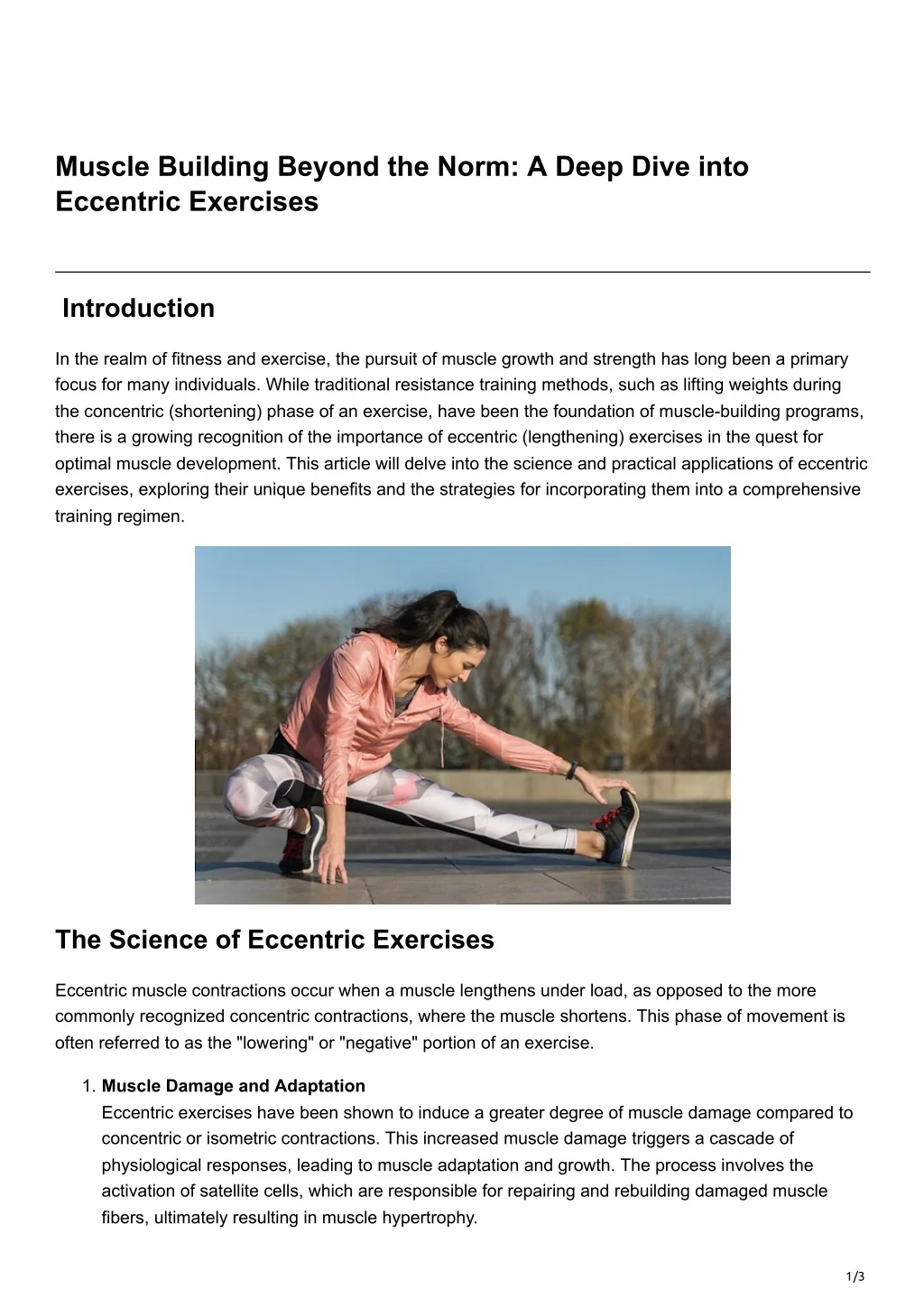 PPT - Muscle Building Beyond the Norm A Deep Dive into Eccentric ...