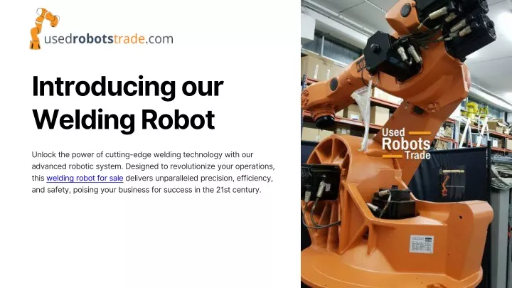 introducing our welding robot