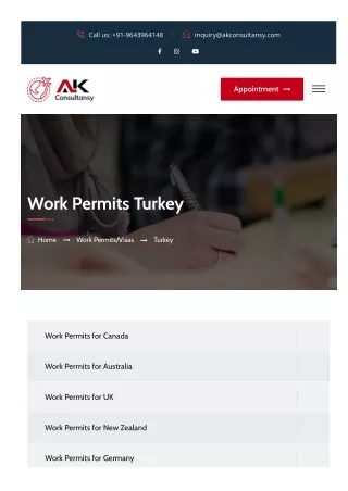 How to Apply for a Turkey Work Visa Permit