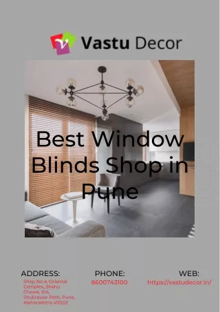 Discover Premium Window Blinds at Pune's Leading Shop