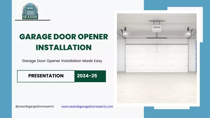 garage door opener installation