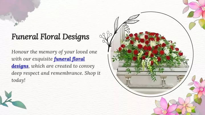 funeral floral designs