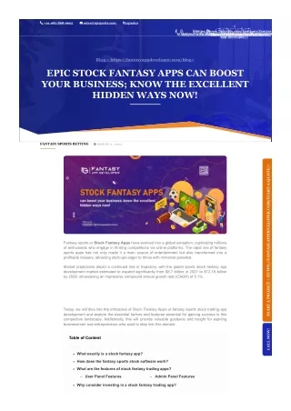 Best 5 Feature Of Stock Fantasy Trading App In India