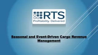 seasonal and event driven cargo revenue management
