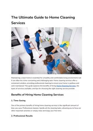 PPT - The Ultimate Guide to Residential Deep Cleaning Transforming Your ...