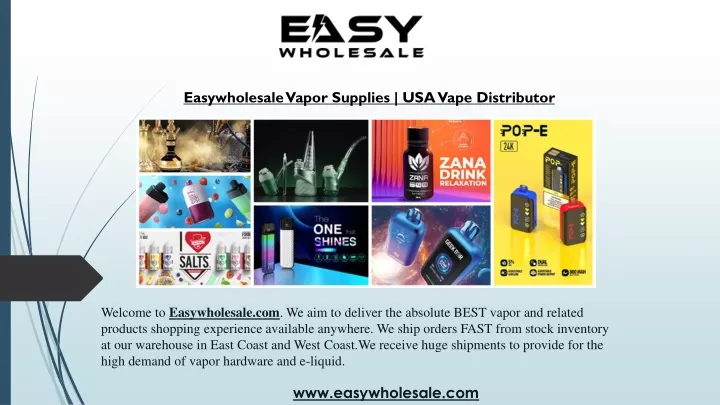 easywholesale vapor supplies usa vape distributor