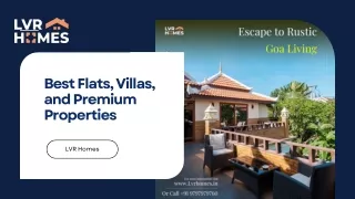 Best Properties for Sale in Goa With LVR Homes
