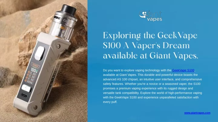 exploring the geekvape s100 a vaper s dream