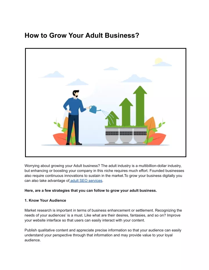 how to grow your adult business