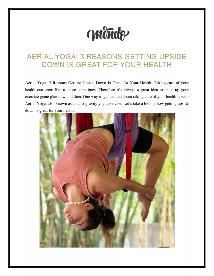 aerial yoga 3 reasons getting upside down