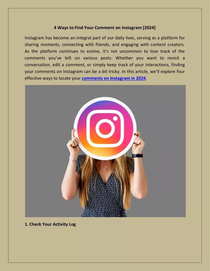 4 ways to find your comment on instagram 2024