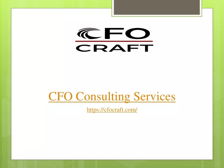 cfo consulting services