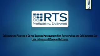 collaborative planning in cargo revenue