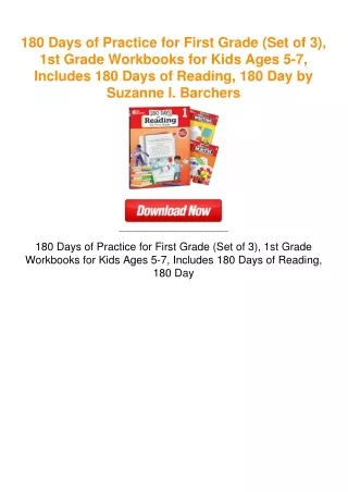 180 Days of Practice for First Grade (Set of 3), 1st Grade Workbooks for