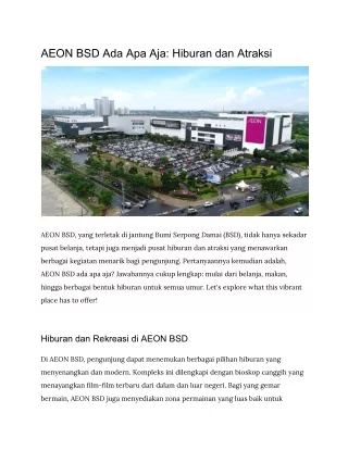AEON BSD Ada Apa Aja_ Hiburan dan Atraksi