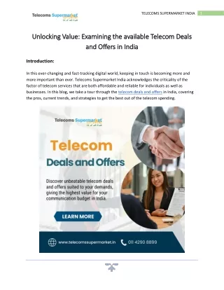 Telecom Deals and Offers