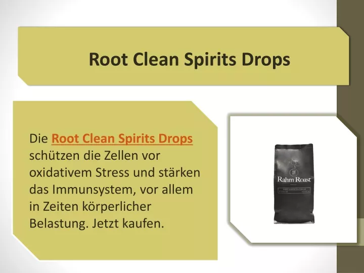 root clean spirits drops