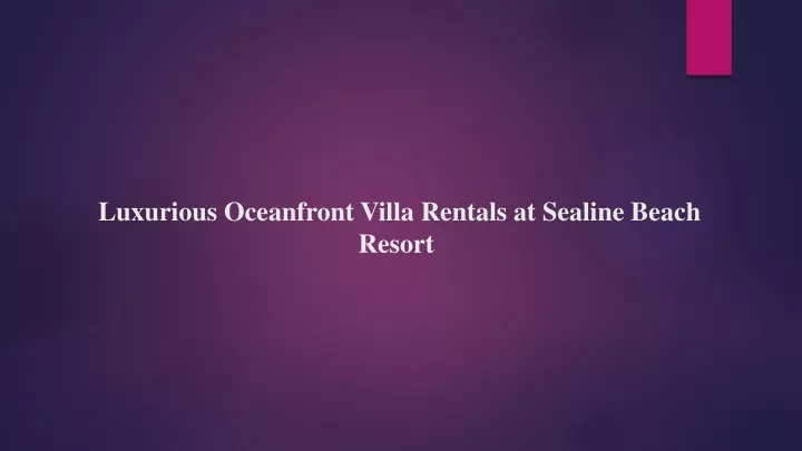 luxurious oceanfront villa rentals at sealine beach resort