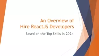 Hire ReactJS Developers Based on the Top Skills in 2024
