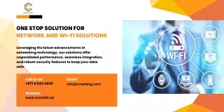 One Stop Solution for Network and Wi-Fi Solutions