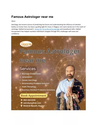 Famous Astrologer near me in nagpur