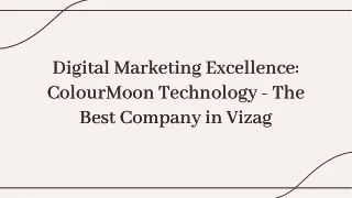 Digital marketing excellence in vizag with colourmoon technology