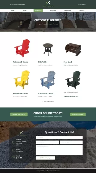 Outdoor Furniture | Apex Aggregates - Barrie & Area
