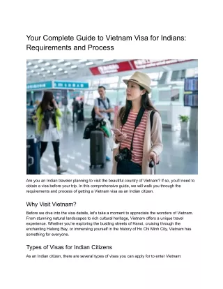 Your Complete Guide to Vietnam Visa for Indians: Requirements and Process