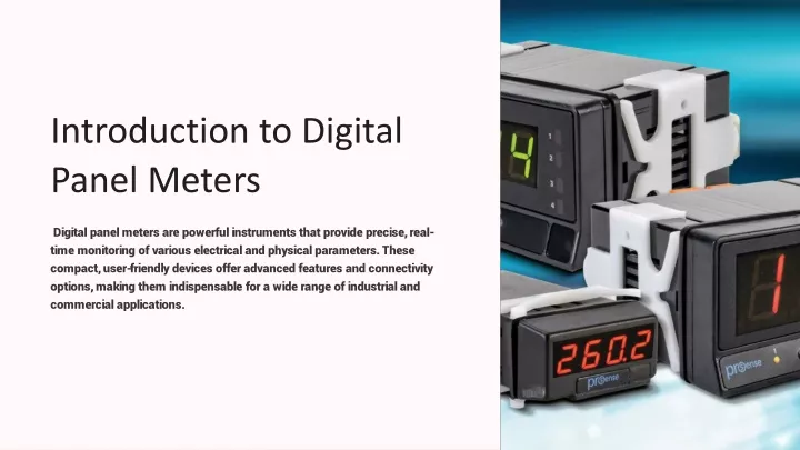 introduction to digital panel meters