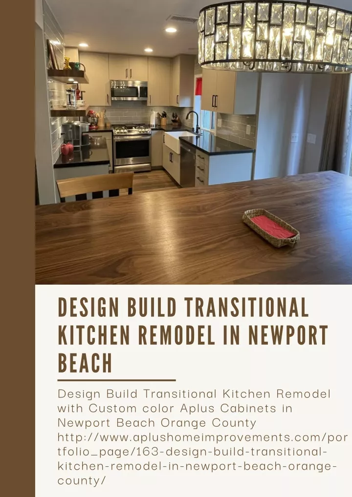 design build transitional kitchen remodel