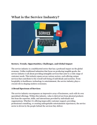 What is the Service Industry