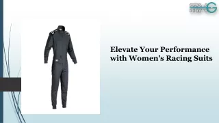 Elevate Your Performance with Women's Racing Suits