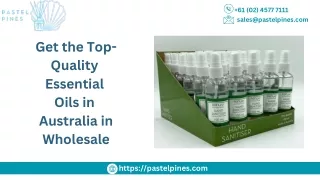 Get the Top-Quality  Essential  Oils in  Australia in Wholesale