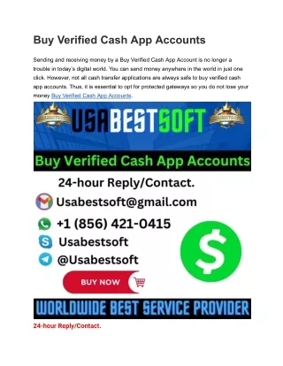 Buy Verified Cash App Accounts