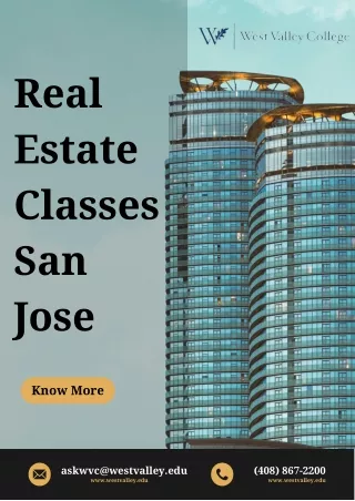 Real Estate Classes San Jose
