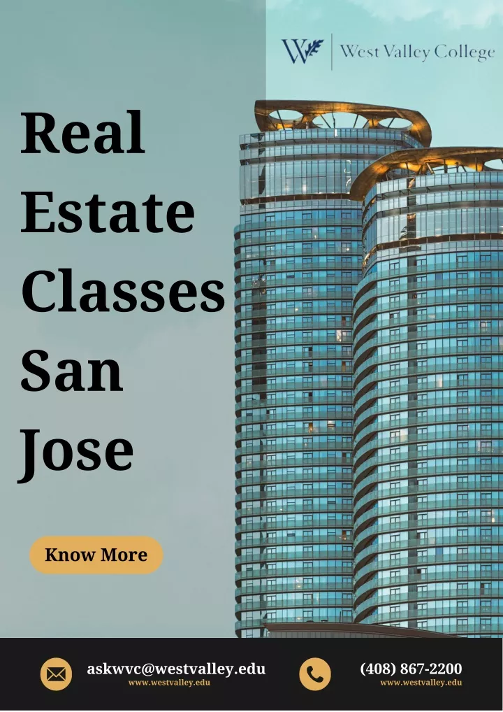 real estate classes san jose