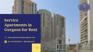 Luxury Service Apartments in Gurgaon on Rent