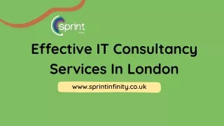 Effective IT Consultancy Services In London