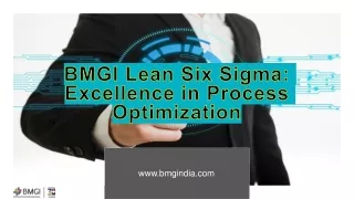 BMGI Lean Six Sigma: Excellence in Process Optimization