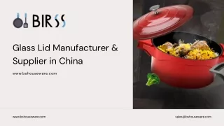 Glass Lid Manufacturer & Supplier in China | Shenzhen Birss Houseware